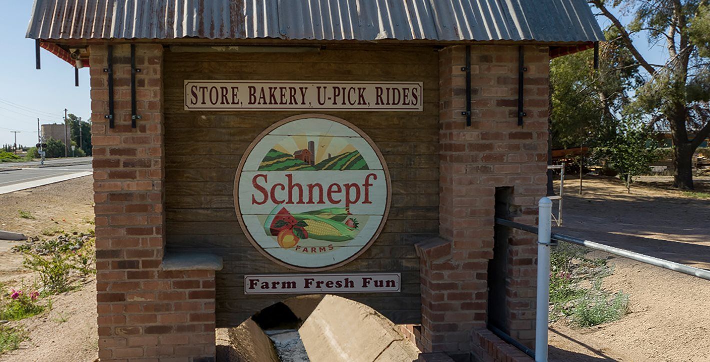 Schnepf Farms monument sign