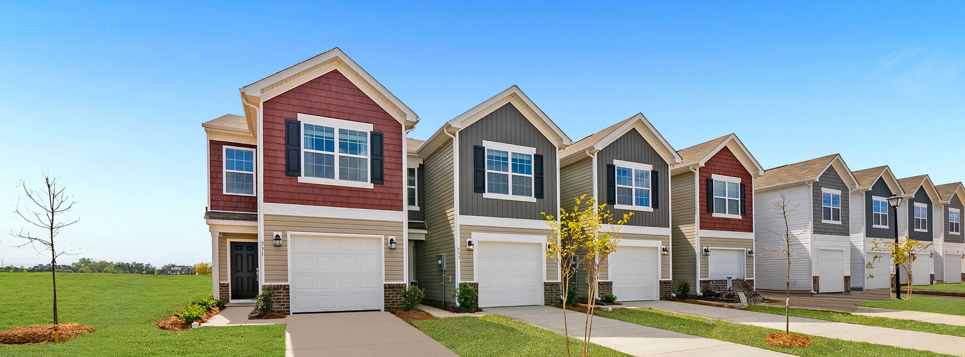 Taylor Hill Parks Townhomes Denali Streetscape 1of4 041825