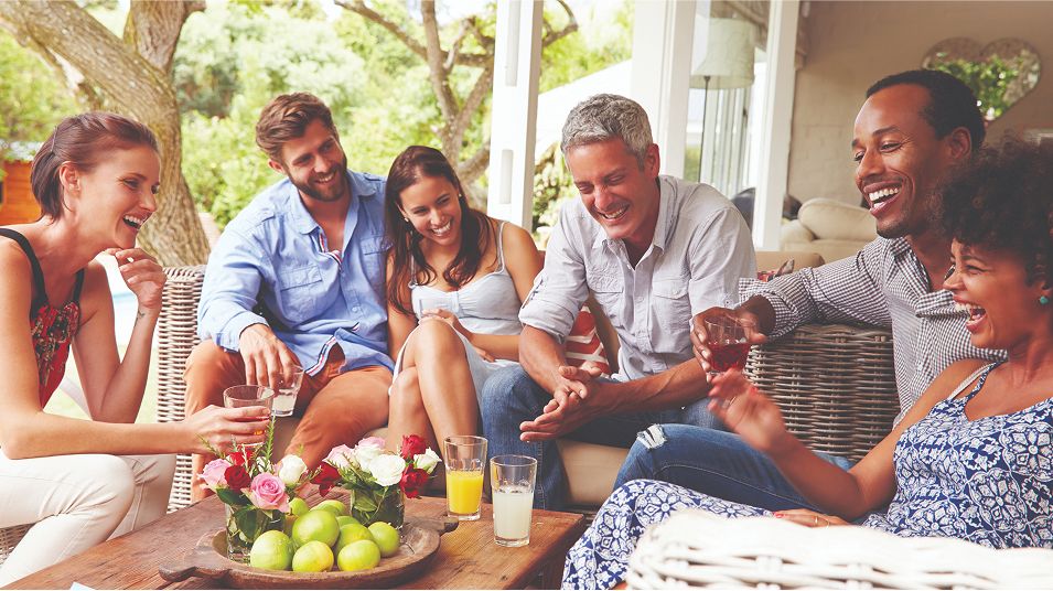 N Pic Adults Friends Home Porch Social Gathering