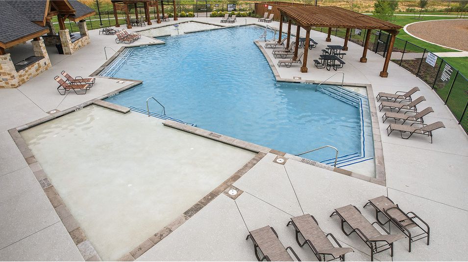 Rancho Canyon Amenity Swimming Pool Aerial 1of6