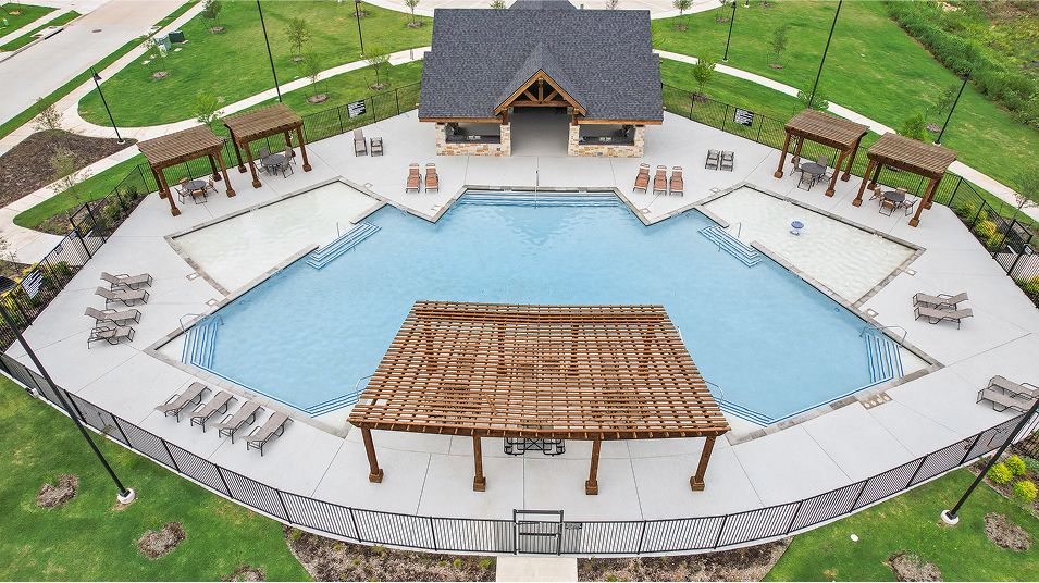 Rancho Canyon Amenity Swimming Pool Aerial 2of6