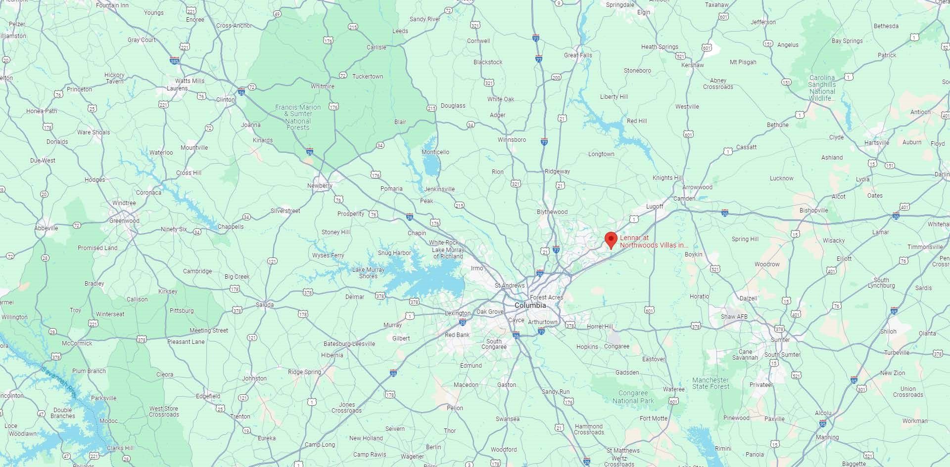 IMAGE: Map of Woodcreek Farms Northwood Villas