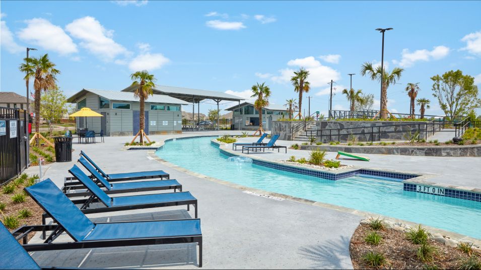 Community Pool with chairs