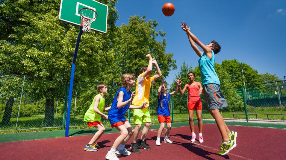 Stock Basketball Court image