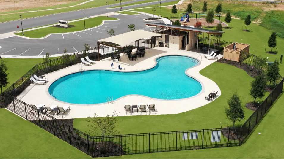 The Colony Pool Aerial