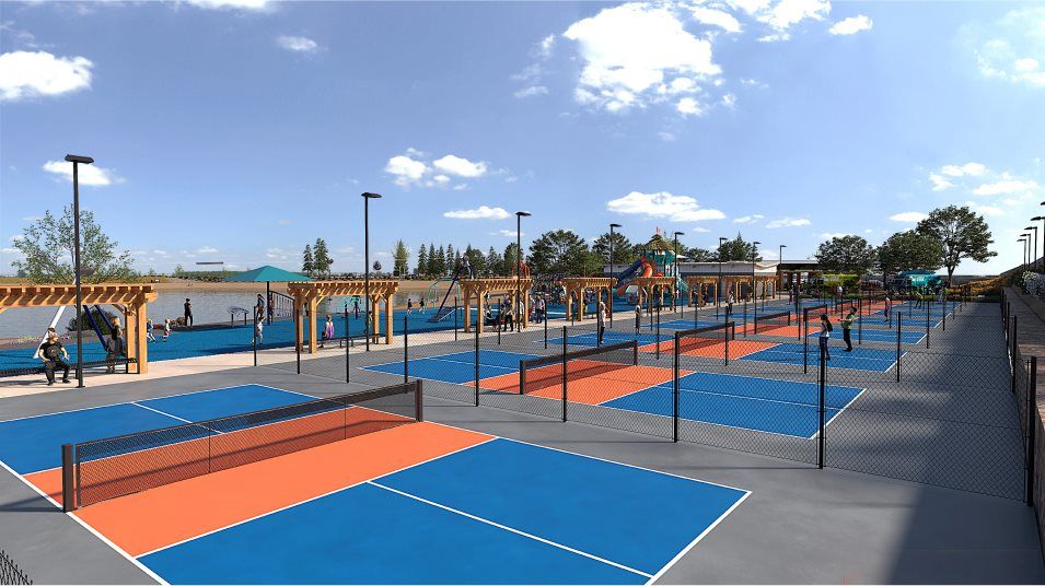 Pickleball court