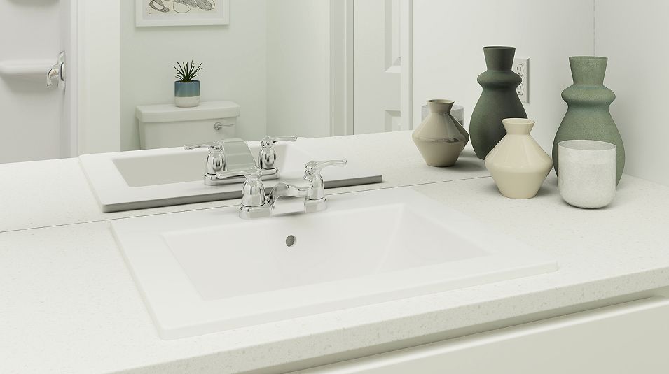 Grove Core EI Quartz Countertops Bathroom