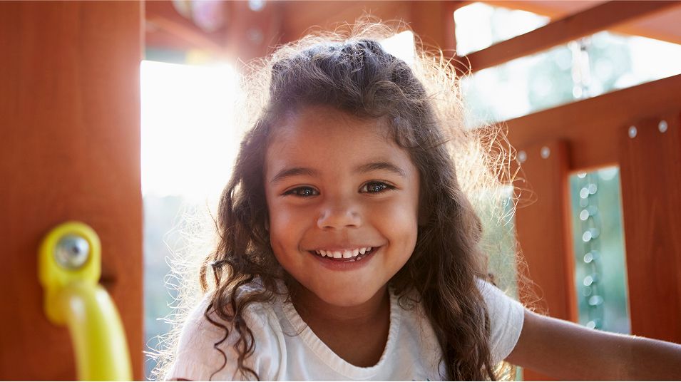 N Pic Kids Playground Girl Posed Closeup
