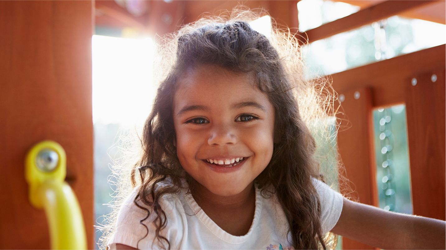 N Pic Kids Playground Girl Posed Closeup