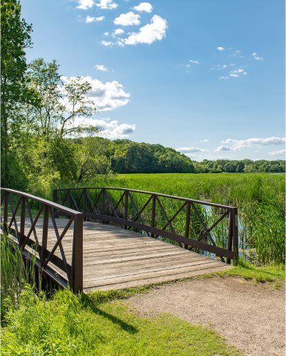 The community is just down the road from Marion Lake