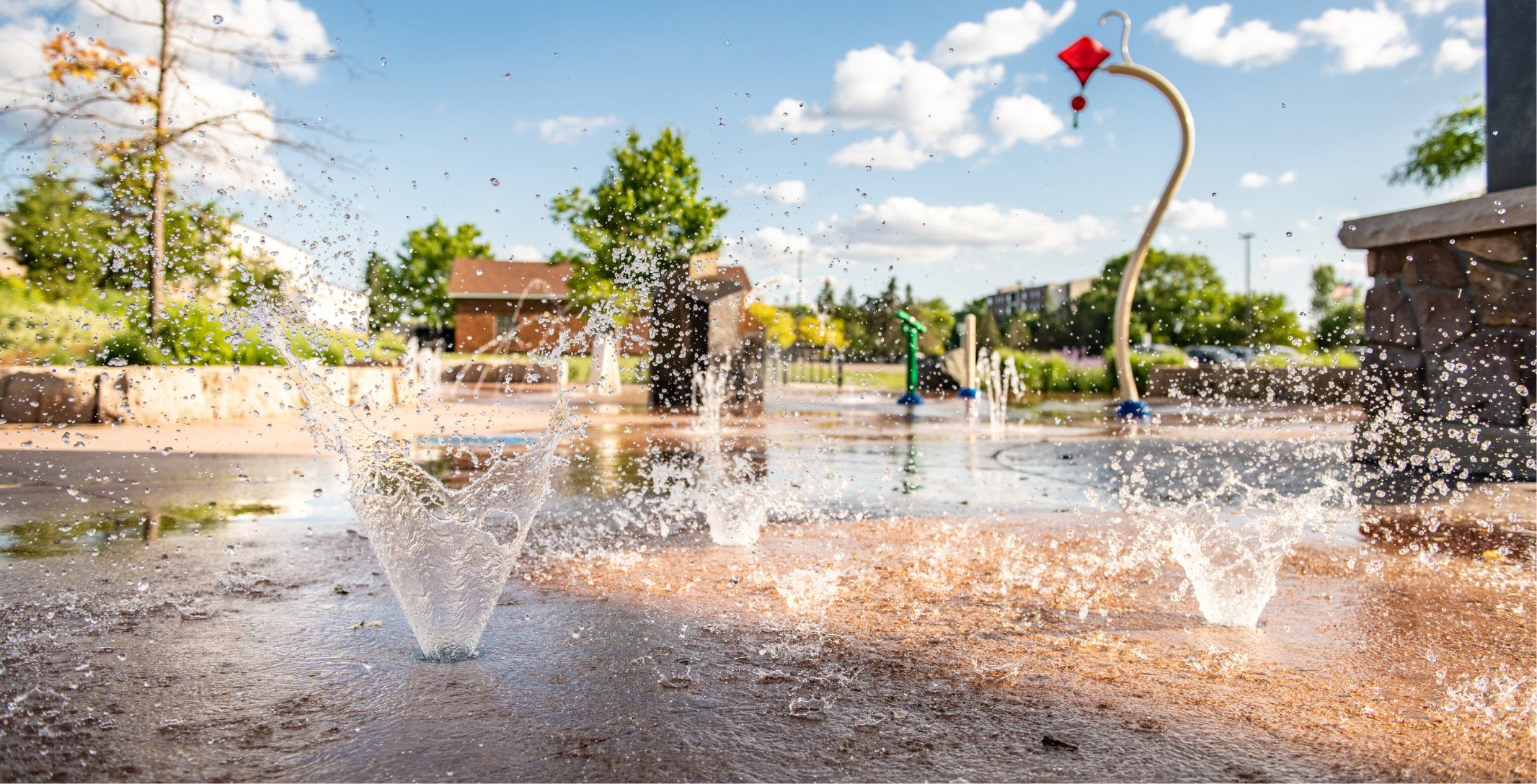 Central Park splash pads