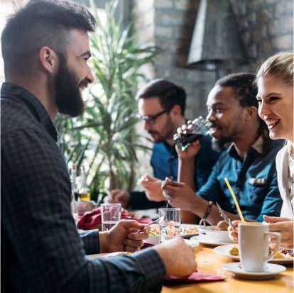 Share a meal with friends and family at one of the great local eateries nearby