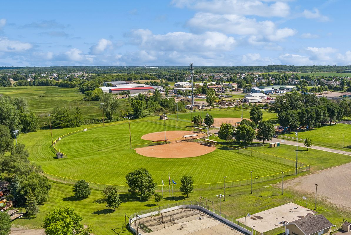 Hanover Aerial Local Sports Court Baseball Fields