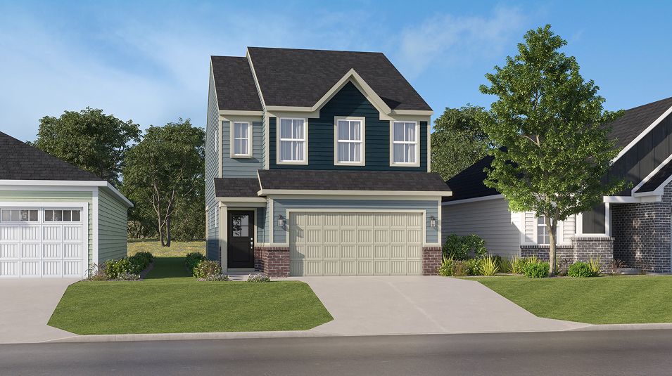 Trenton II - Peabody Farms West - Peabody Farms West Cottage: Whitestown, Indiana - Lennar