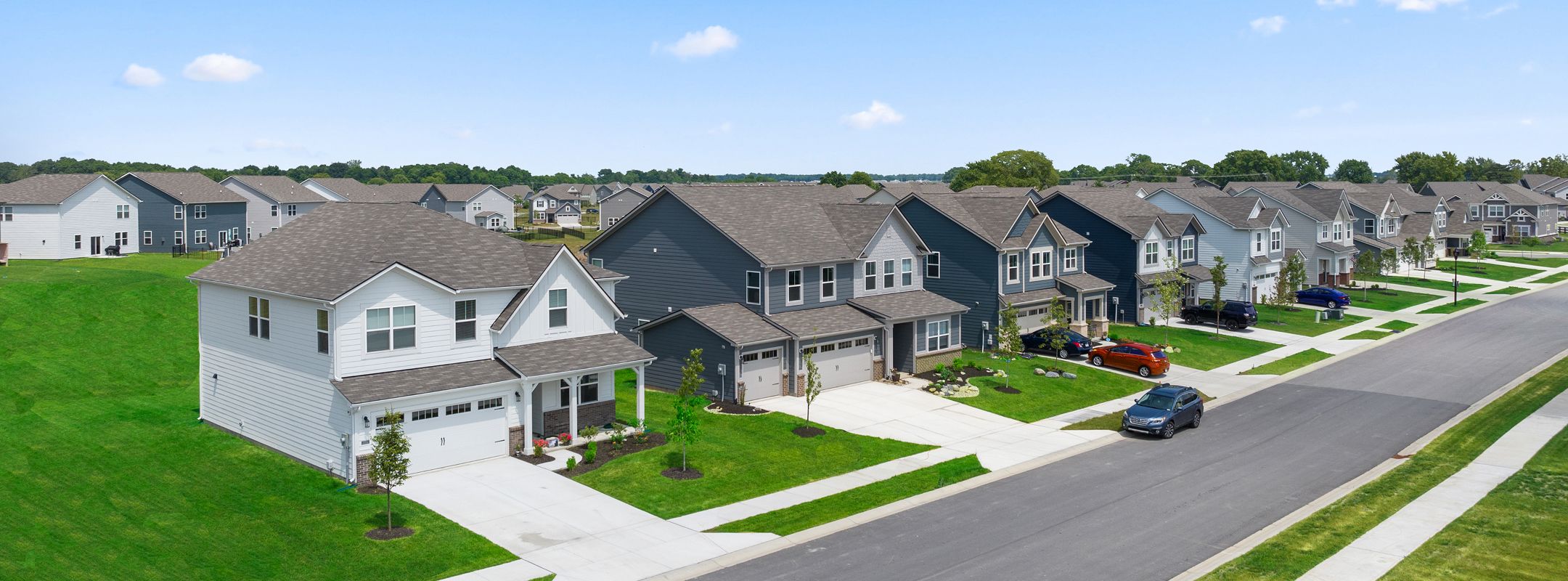 Venture Peabody Farms West Aerial Streetscape