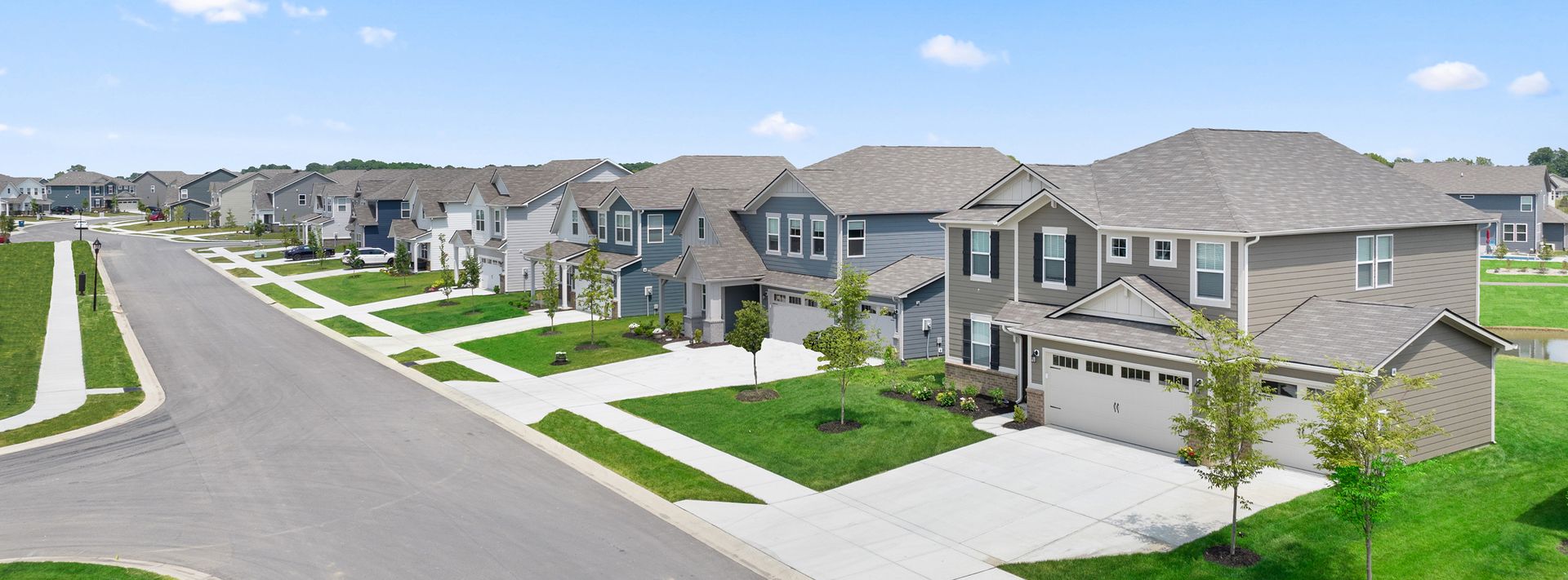 Cornerstone Beyer Estates Aerial Streetscape
