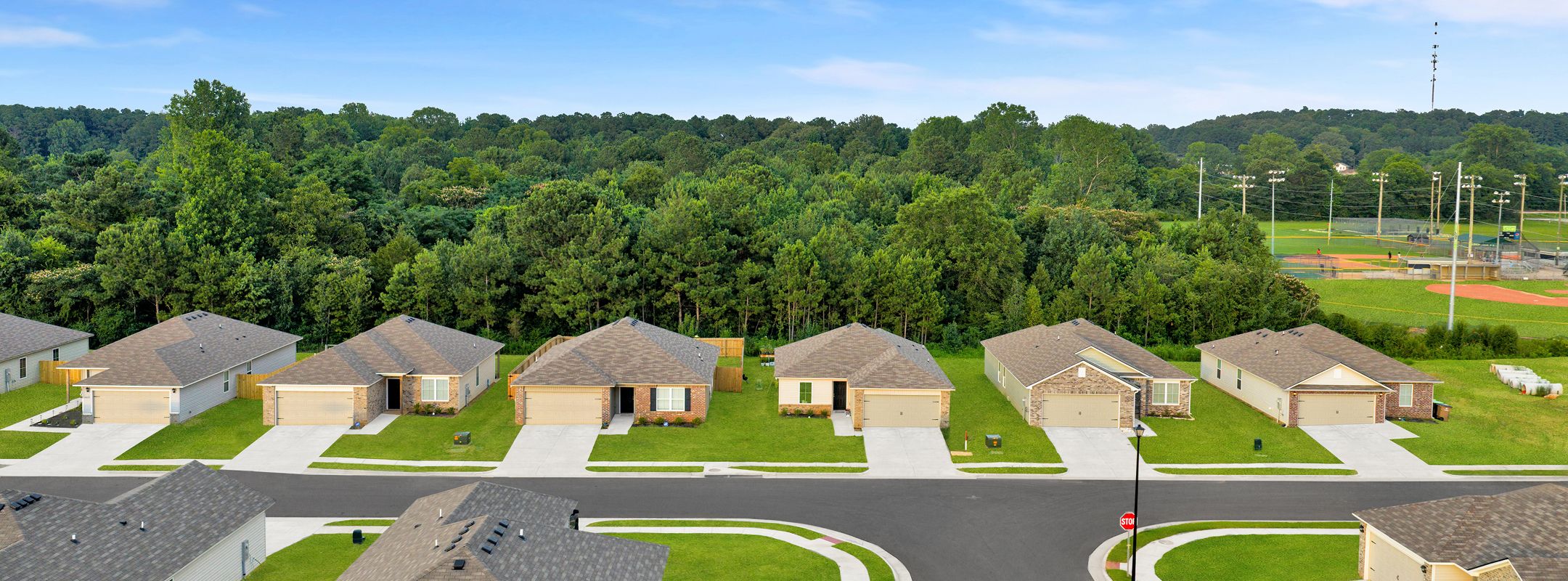 SF Glenmont Acres Aerial Streetscape