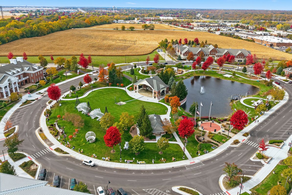 New Lenox Aerial Outdoor Stage 1of2