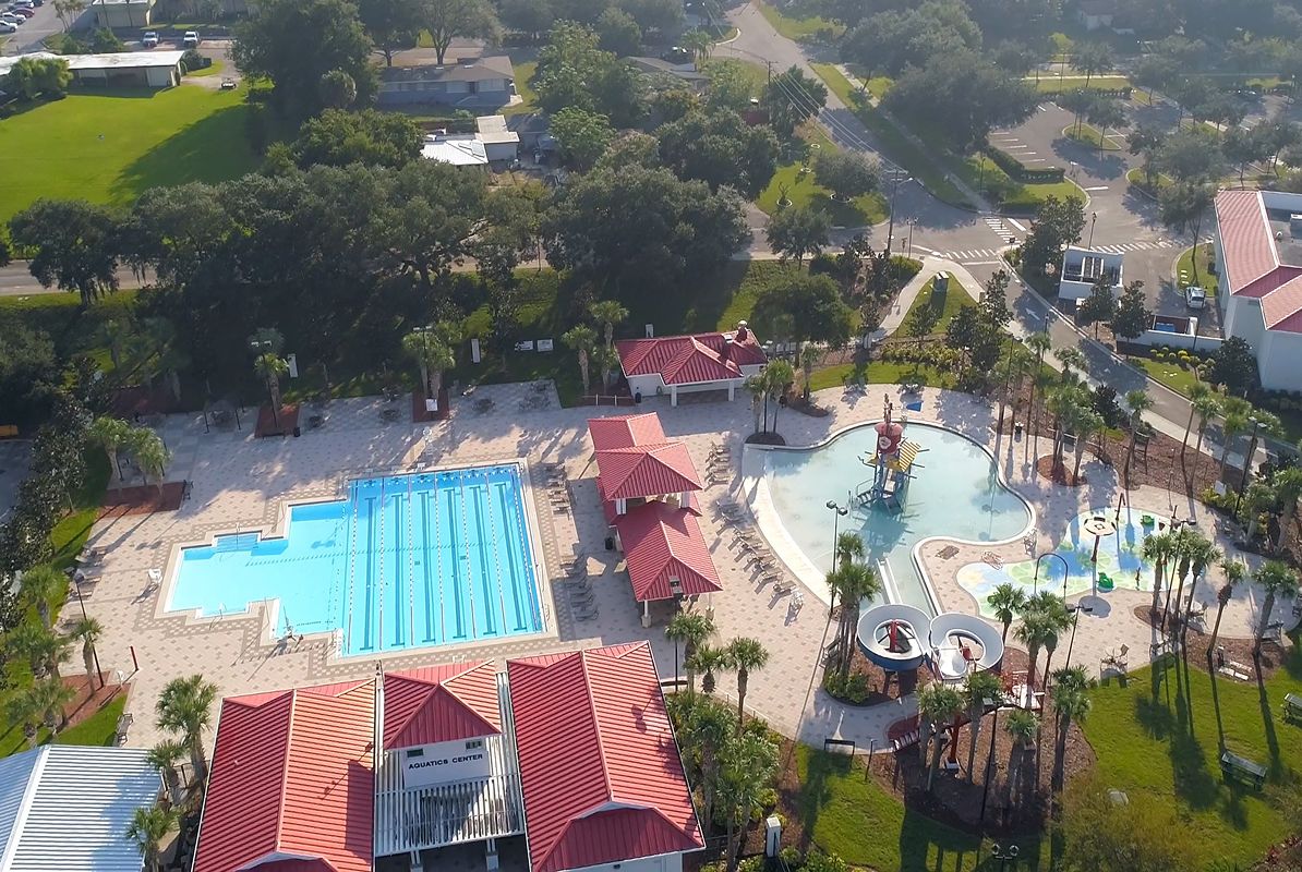 Haines City Lake Eva Aquatic Center Aerial