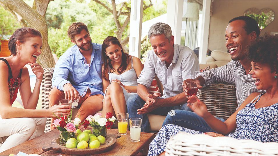 N Pic Adults Friends Home Porch Social Gathering