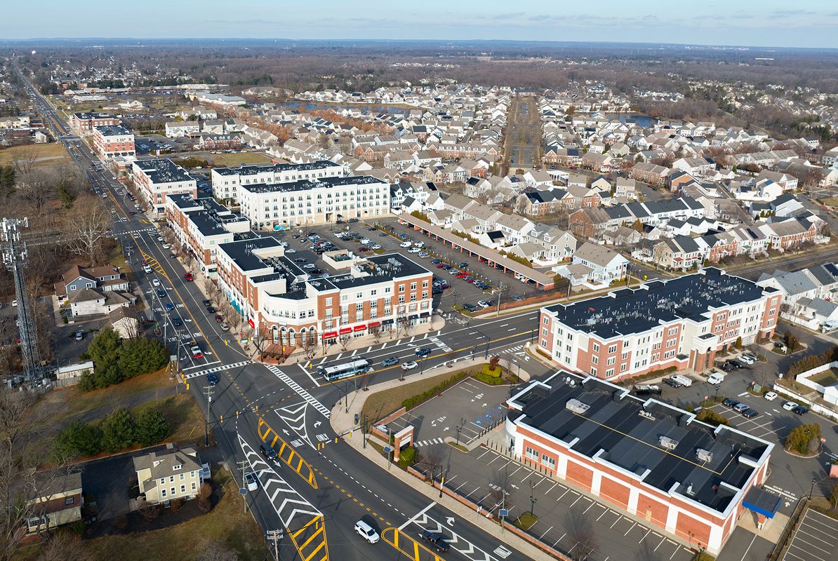 CNJ Robbinsville Aerial Robbinsville Town Center 2of3 093025