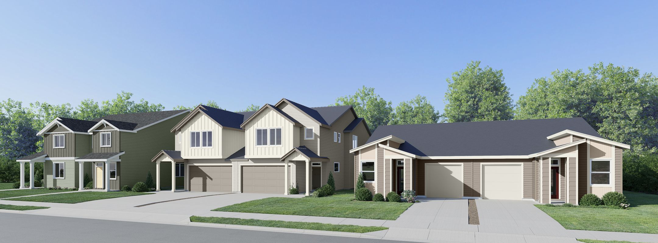 Evergreen Brighton Pointe Streetscape