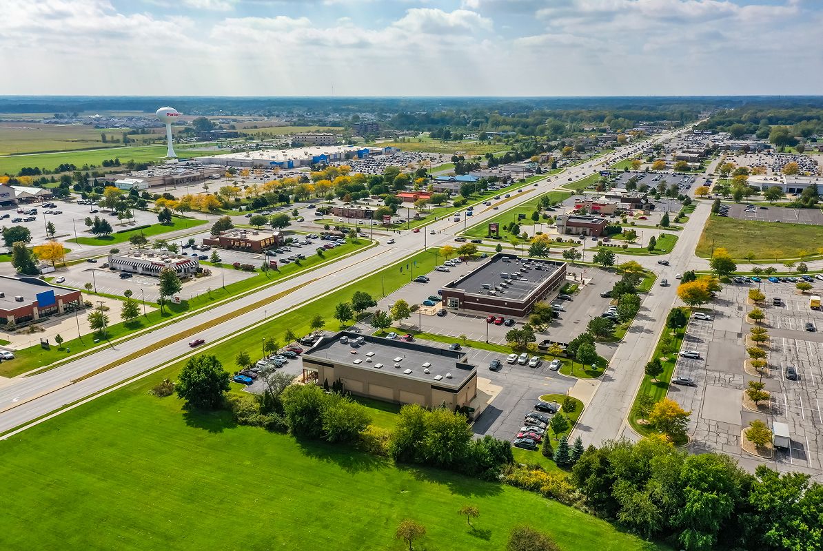 NWI Portage Aerial Downtown 1of2