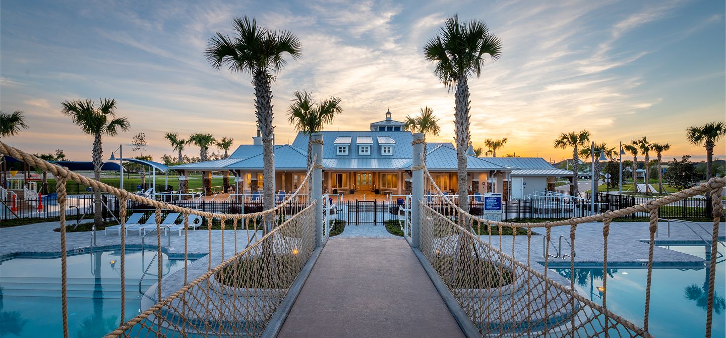 Silver Leaf Amenity Pool Dusk 1of2