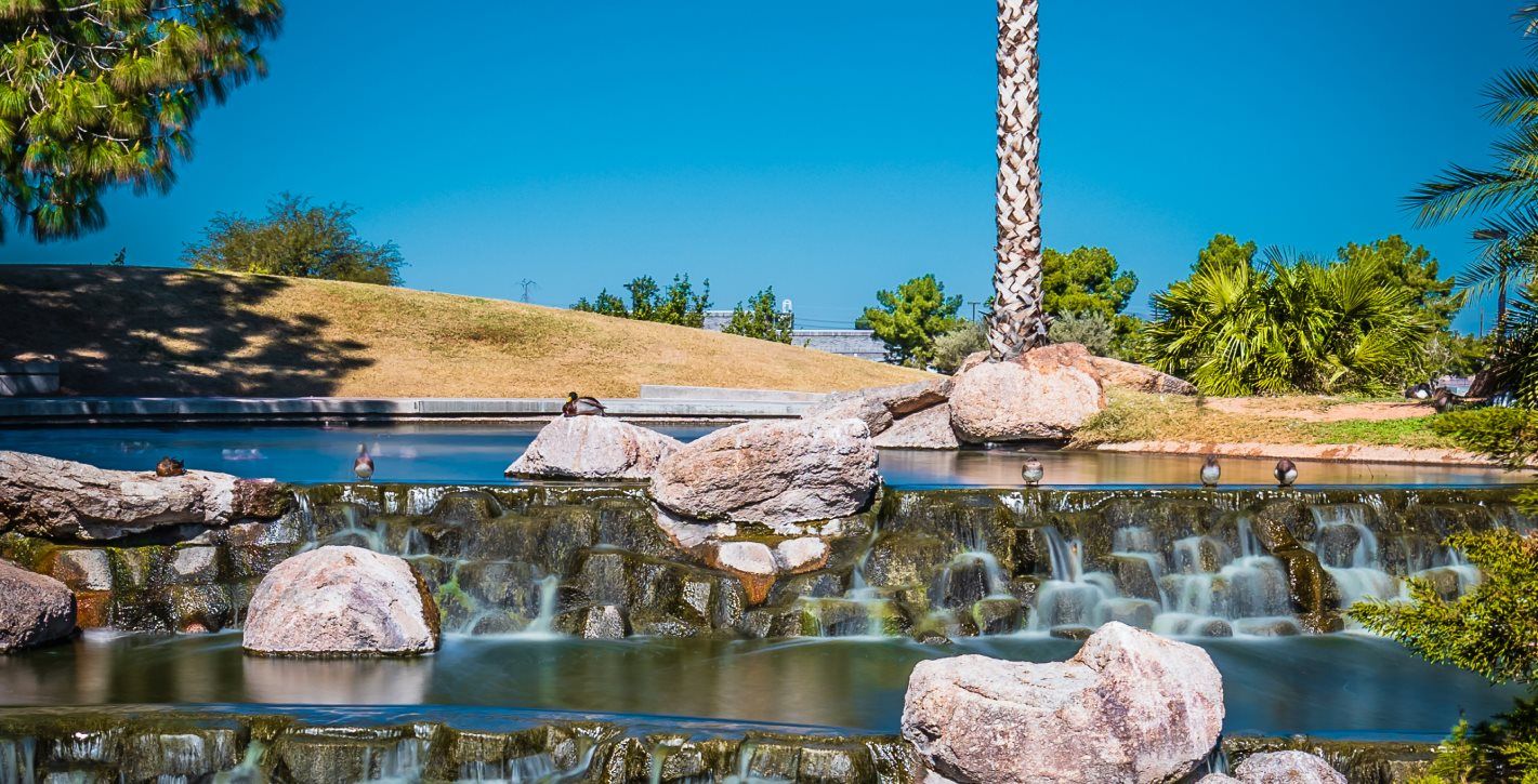 Waterfall in the park