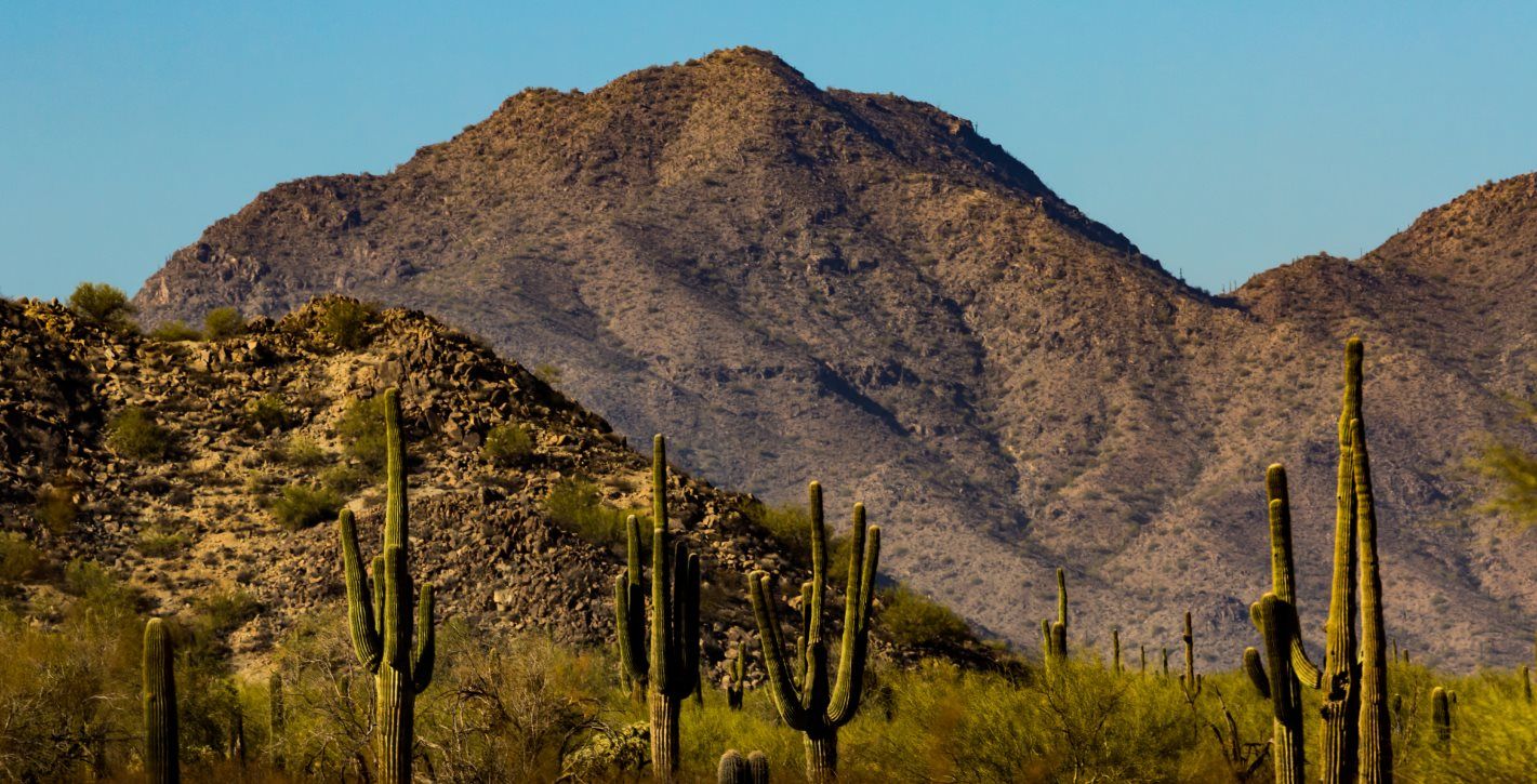 Mountain range at San Tan Regional Park