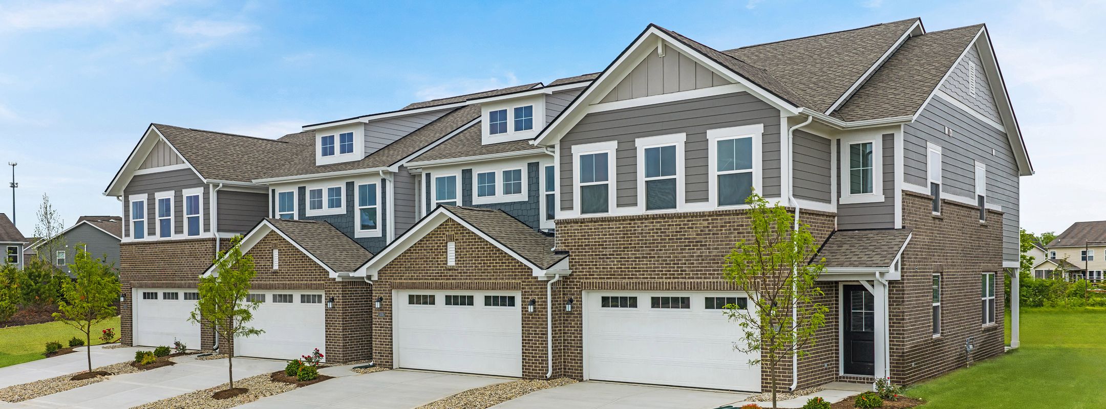 2 Story TH Ellis Acres Aerial Streetscape 3of3