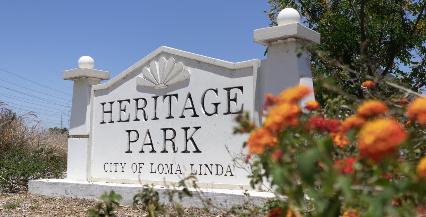 Heritage Park entry sign
