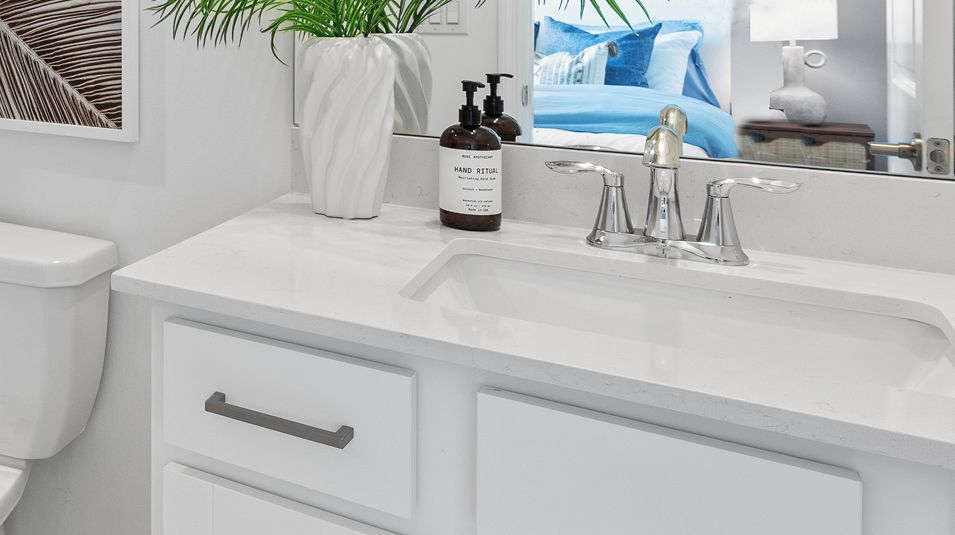 Executive Homes Timber Creek EI Bathroom Quartz Countertops