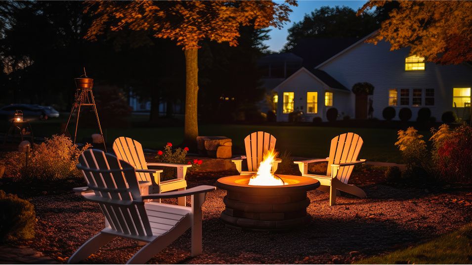 N Pic Decor Home Backyard Firepit AI