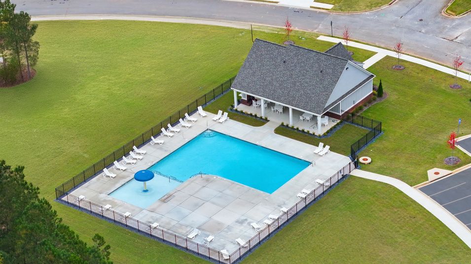 Crossvine Village Amenity Aerial Pool 3of4