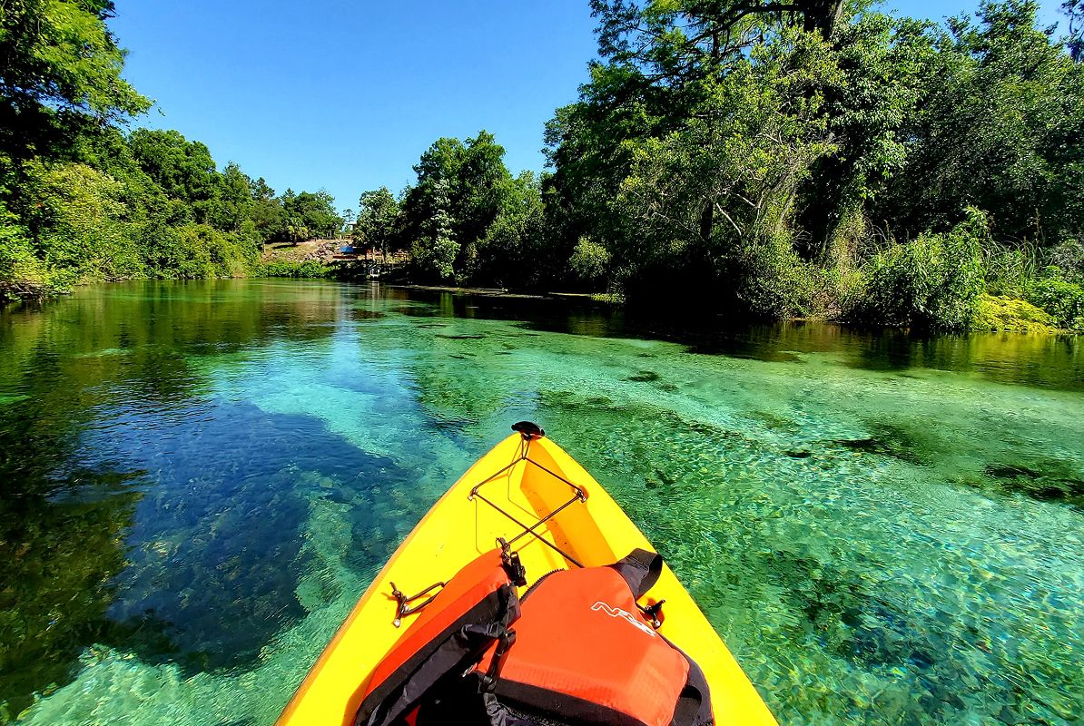 A kayak on a body of water
