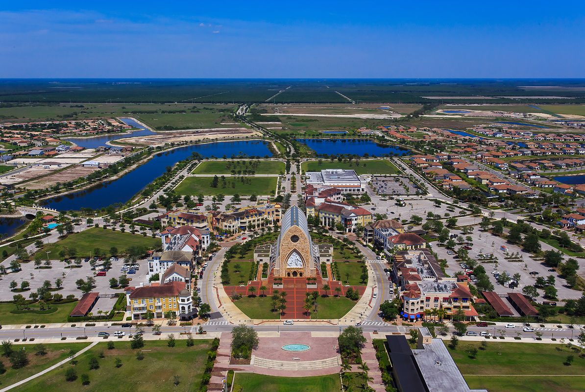 Ave Maria Town Center Aerial Photoshoot DEV