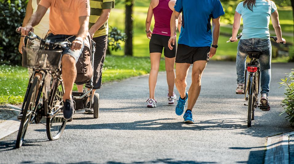 N Pic Exercise Park Trail People Biking Walking