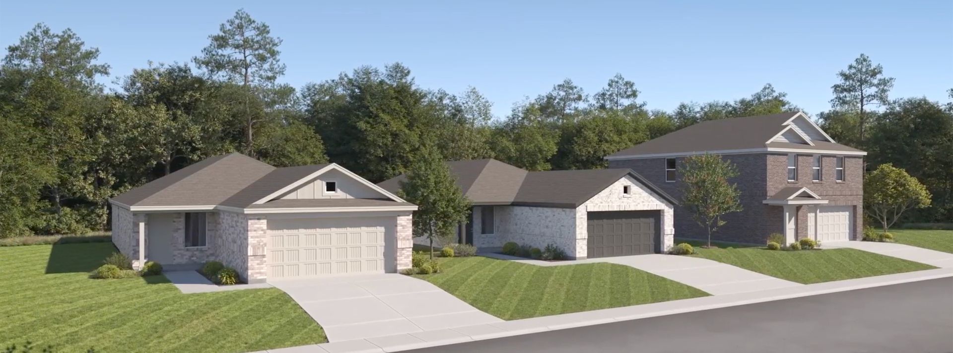 Grove Core Cottage 3 Side Brick Streetscape 2of2