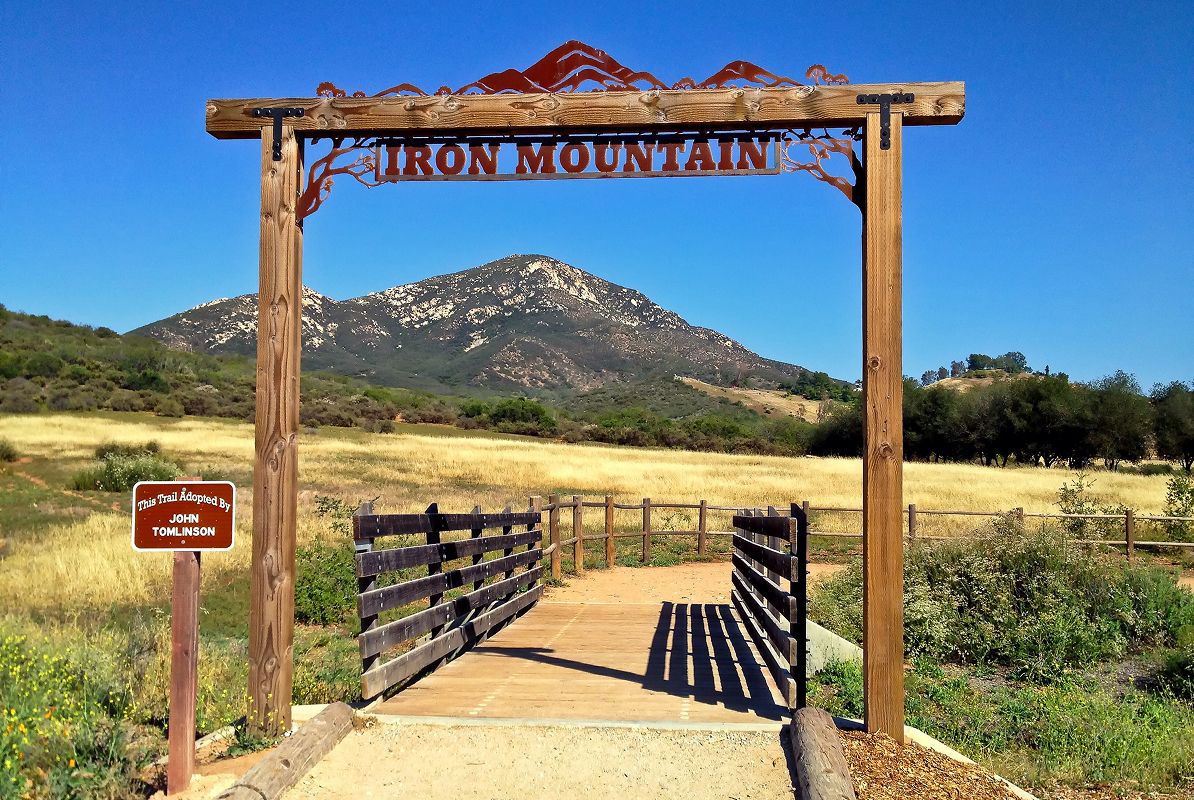 Poway Iron Mountain Trailhead Sign