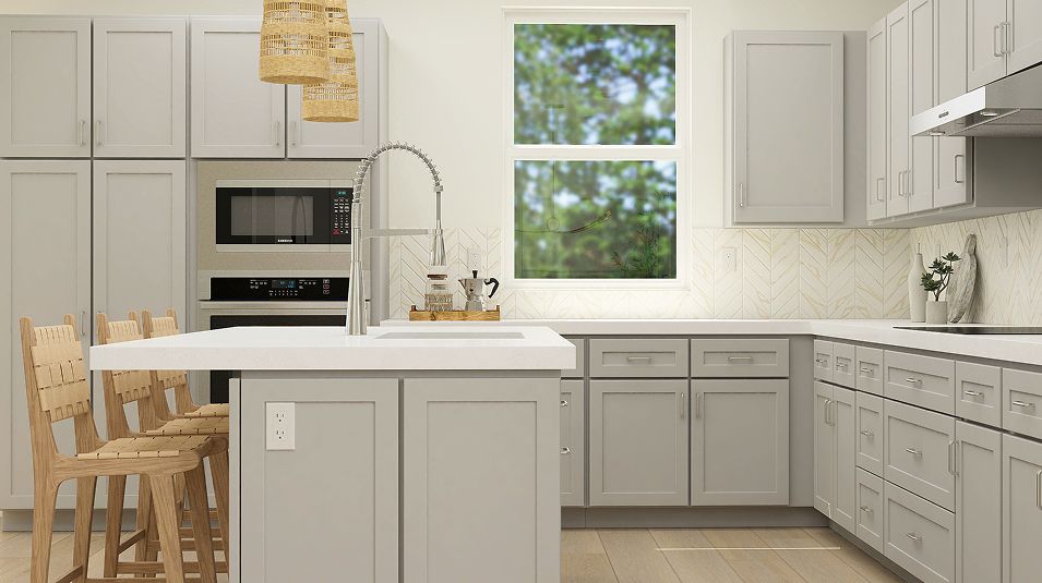 Kitchen Shaker-style cabinetry