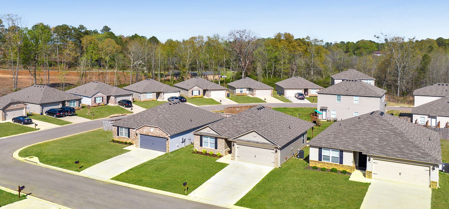 Deer Brook Crossing Aerial Streetscape
