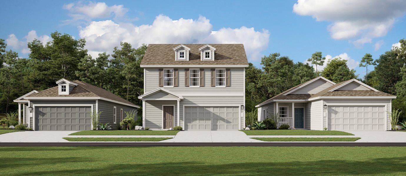 Cottage creek streetscape