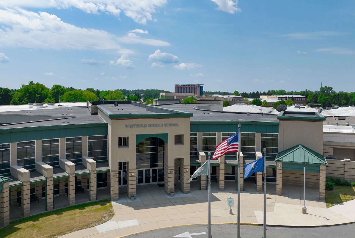 Westfield Westfield Middle School Aerial photoshoot