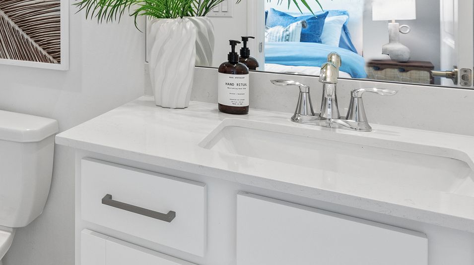 Executive Homes Timber Creek EI Bathroom Quartz Countertops