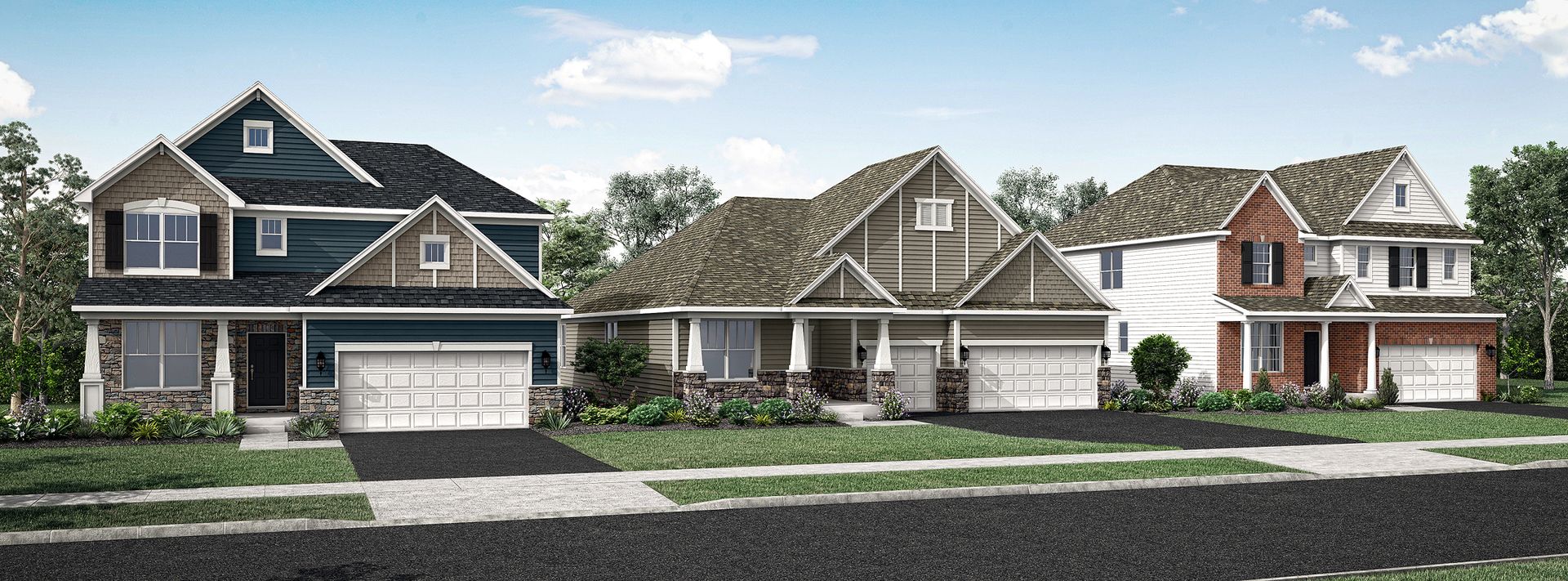 Single Family Algonquin Meadows Streetscape