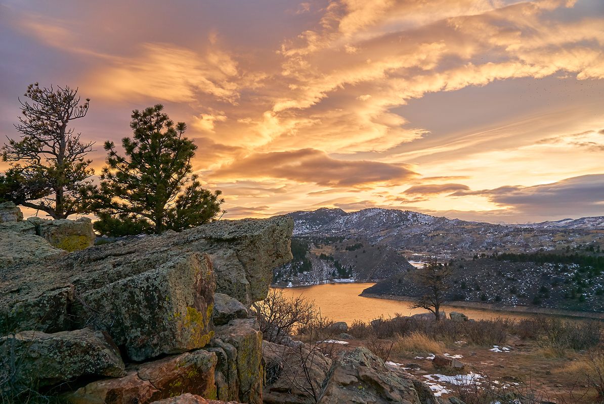 Fort Collins Horsetooth Reservoir Sunset