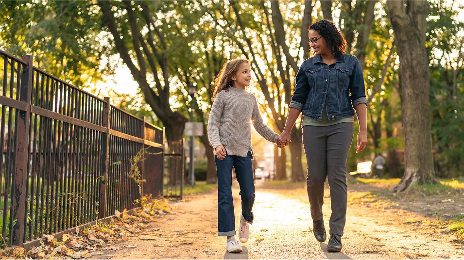 N Pic Family Outdoors Park Mother Daughter Walking