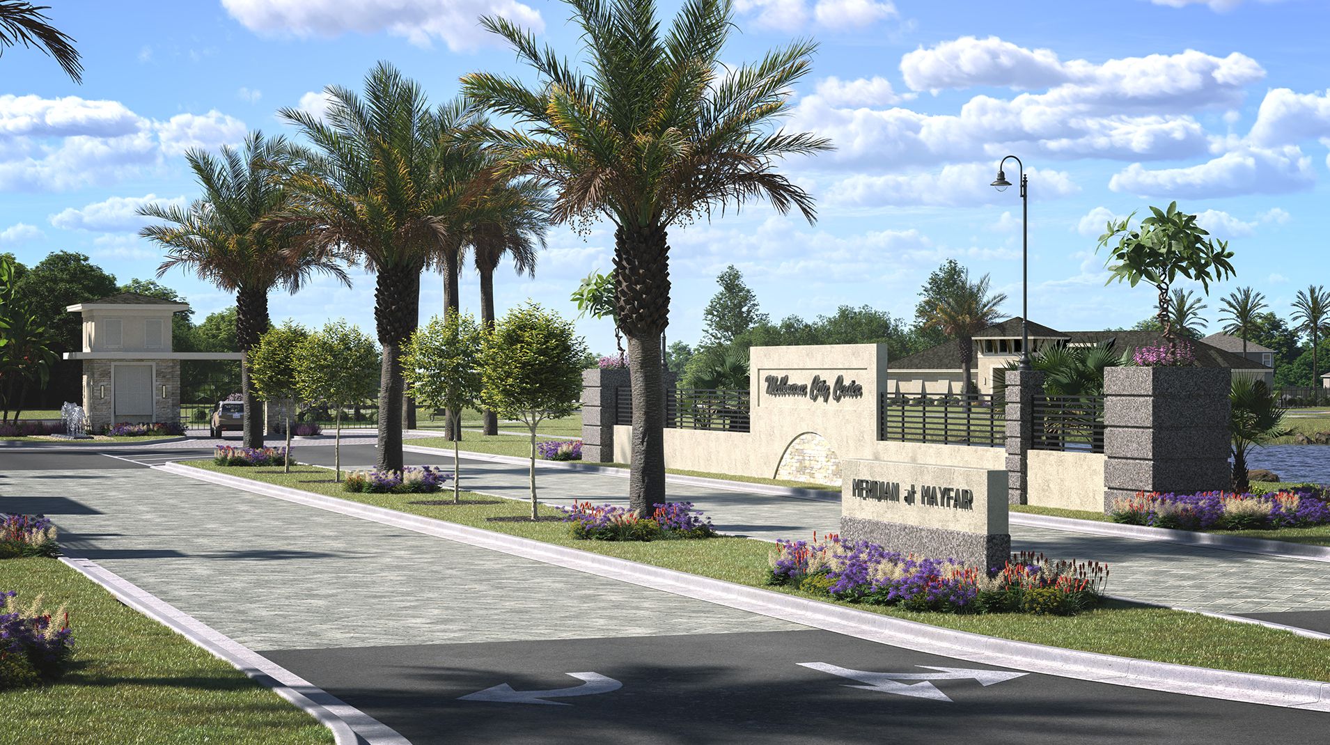 Meridian At Mayfair Amenity Entry Monument