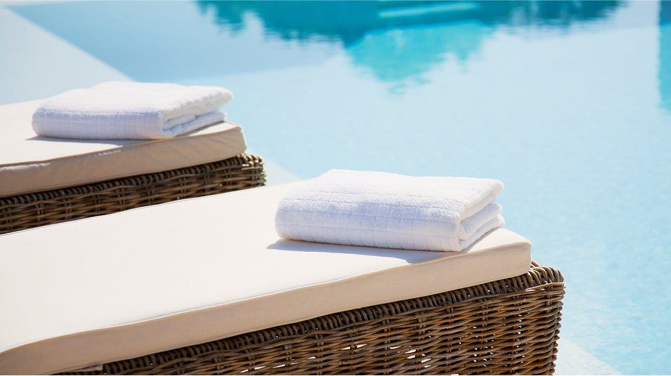 Pool House Stock Image